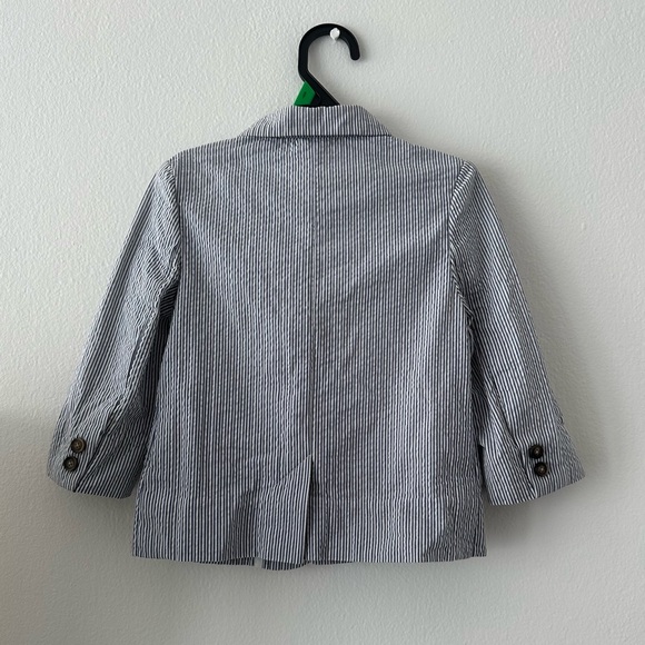 Janie and Jack Stripe Seersucker Suit Blazer - Picture 2 of 5